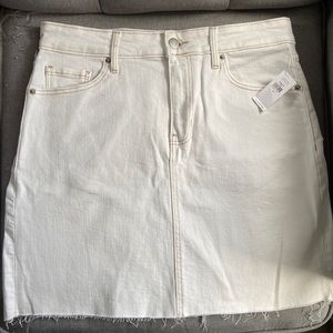*NWT* White Jean Skirt